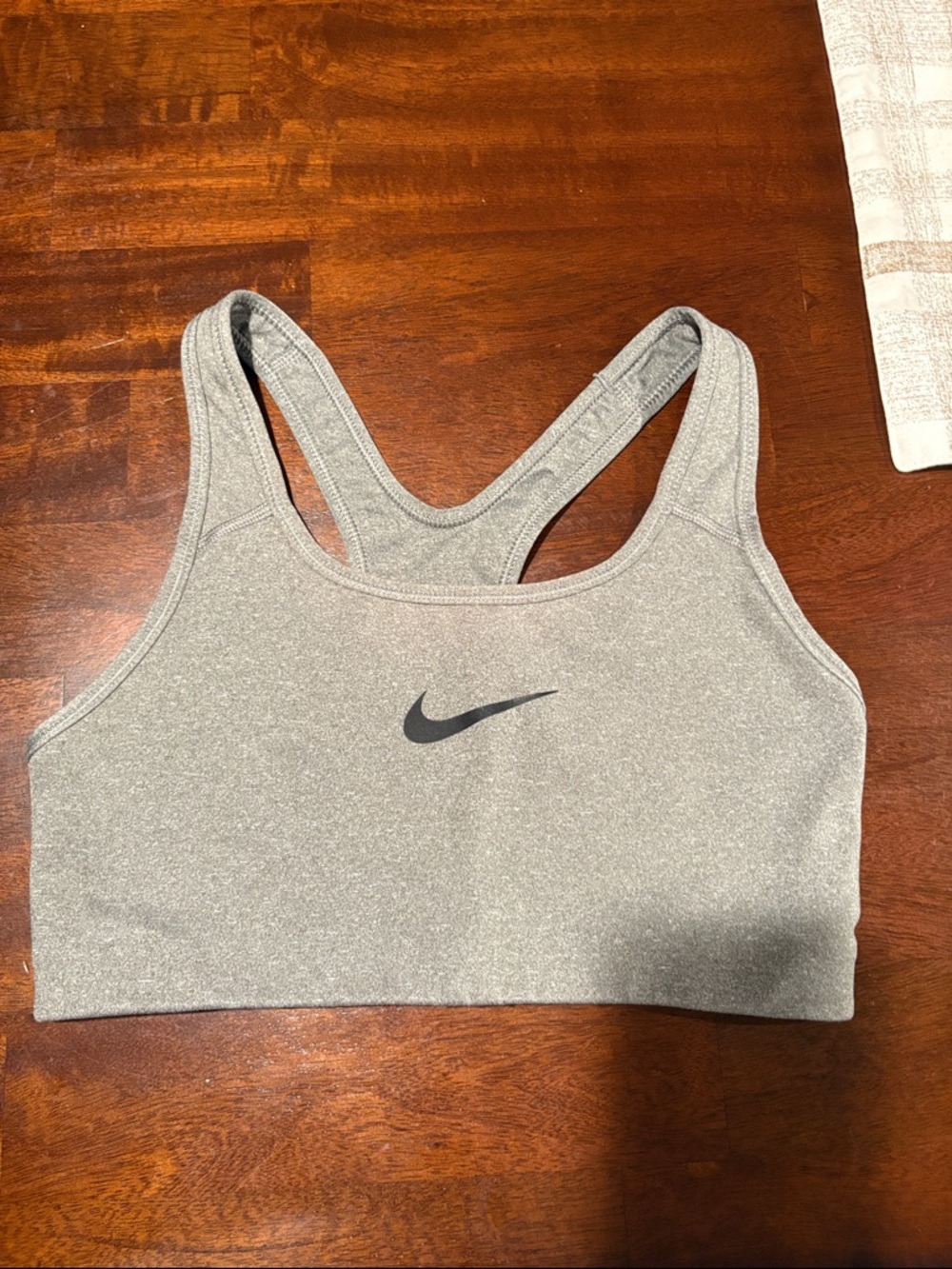 Nike Women's Gray Racerback Sports Bra